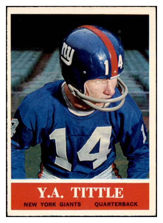 1964 Philadelphia Football #124 Y.A. Tittle Giants EX-MT 460253