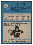 1964 Philadelphia Football #124 Y.A. Tittle Giants EX-MT 460253