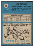 1964 Philadelphia Football #080 Jim Taylor Packers NR-MT 460255
