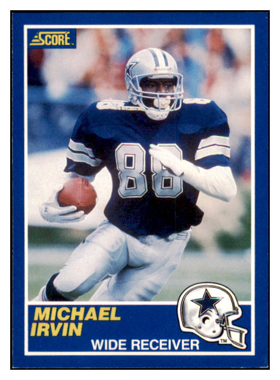 1989 Score Football #018 Michael Irvin Cowboys NR-MT 460266