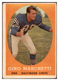 1958 Topps Football #016 Gino Marchetti Colts VG 460278