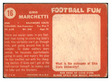 1958 Topps Football #016 Gino Marchetti Colts VG 460278