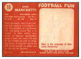 1958 Topps Football #016 Gino Marchetti Colts VG 460279