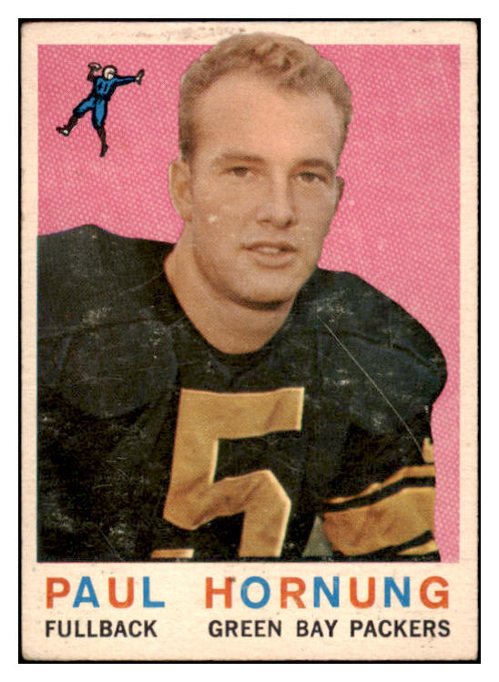 1959 Topps Football #082 Paul Hornung Packers VG 460281