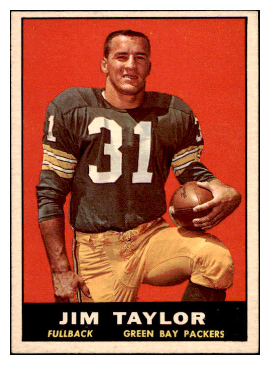 1961 Topps Football #041 Jim Taylor Packers EX-MT 460294
