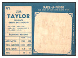 1961 Topps Football #041 Jim Taylor Packers EX-MT 460294