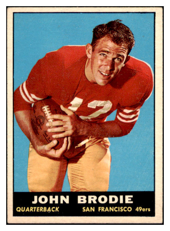 1961 Topps Football #059 John Brodie 49ers EX 460295