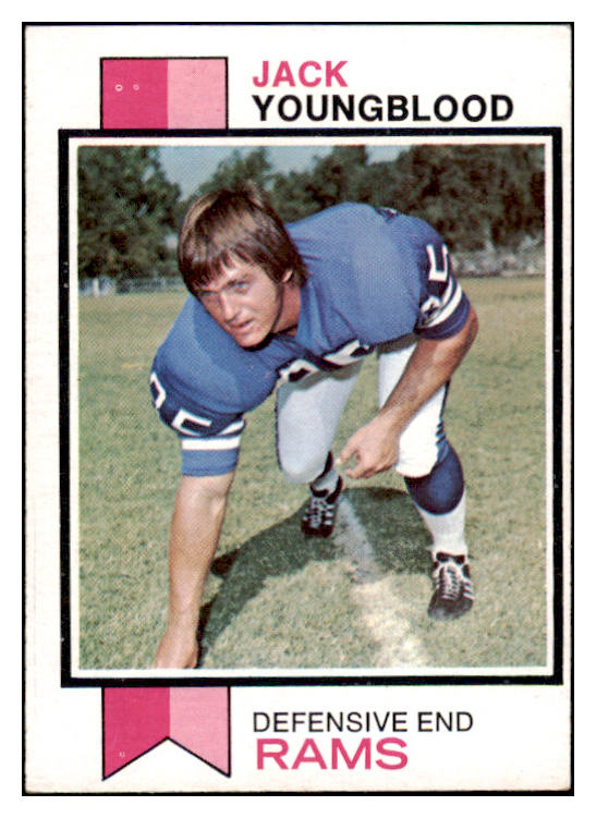 1973 Topps Football #343 Jack Youngblood Rams EX 460351