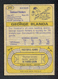 1974 Topps Football #245 George Blanda Raiders VG-EX 460354