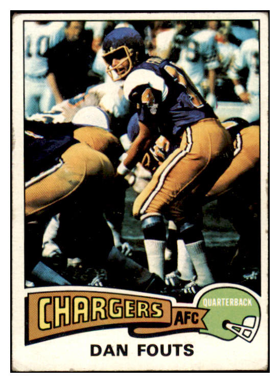 1975 Topps Football #367 Dan Fouts Chargers VG-EX 460363