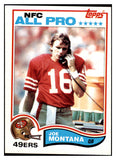 1982 Topps Football #488 Joe Montana 49ers EX-MT 460405