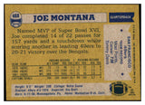 1982 Topps Football #488 Joe Montana 49ers EX-MT 460405