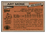 1981 Topps Football #194 Art Monk Washington EX-MT 460413