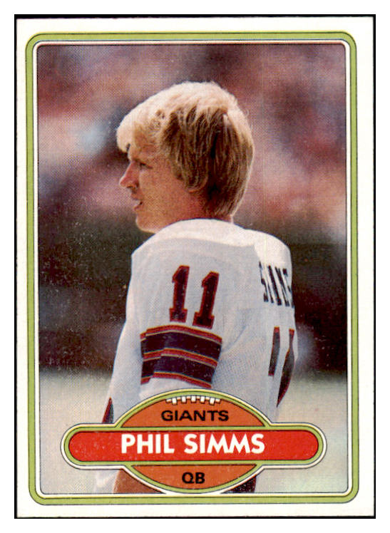 1980 Topps Football #225 Phil Simms Giants EX-MT 460414