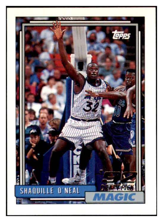 1992 Topps Basketball #362 Shaquille O'Neal Magic NR-MT 460446