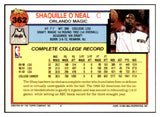 1992 Topps Basketball #362 Shaquille O'Neal Magic NR-MT 460446