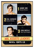 1972 Topps Hockey #062 Assist Leaders Bobby Orr VG-EX 460580