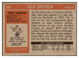 1972 Topps Hockey #160 Ken Dryden Canadiens EX-MT 460583