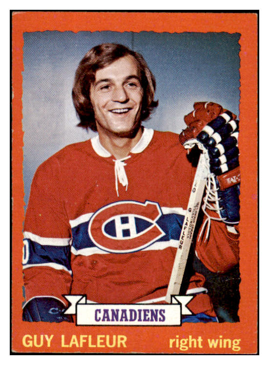 1973 Topps Hockey #072 Guy Lafleur Canadiens EX 460590