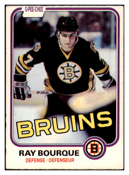 1981 O Pee Chee Hockey #001 Ray Bourque Bruins EX 460597
