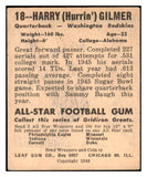 1948 Leaf Football #018 Harry Gilmer Washington VG-EX 460609