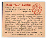 1950 Bowman Football #075 John Panelli Lions EX 460618