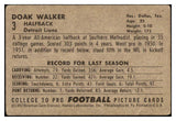 1952 Bowman Large Football #003 Doak Walker Lions VG 460630