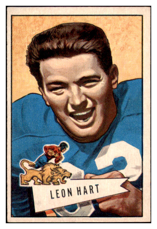 1952 Bowman Large Football #015 Leon Hart Lions EX-MT 460634