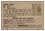 1952 Bowman Large Football #015 Leon Hart Lions EX-MT 460634