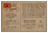 1954 Bowman Football #029 Les Bingamann Lions EX-MT 460641