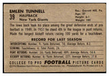 1952 Bowman Large Football #039 Emlen Tunnell Giants VG-EX 460648