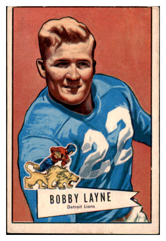 1952 Bowman Large Football #078 Bobby Layne Lions VG-EX 460650