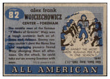 1955 Topps All American #082 Alex Wojciechowicz Fordham VG-EX 460667