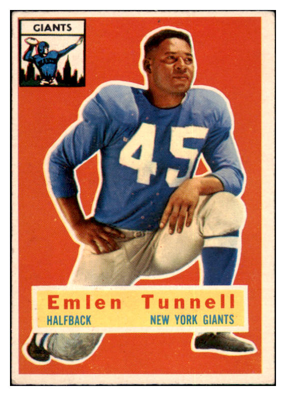 1956 Topps Football #017 Emlen Tunnell Giants VG-EX 460699