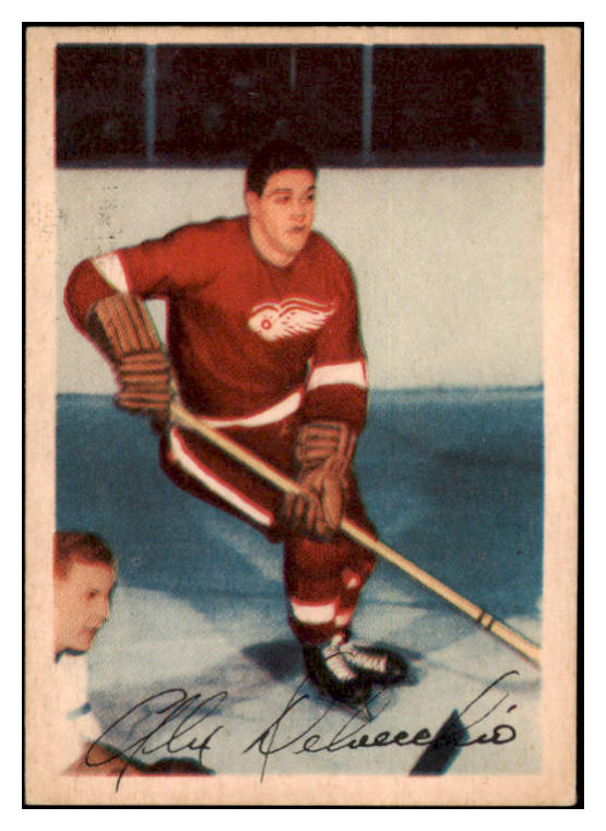 1953 Parkhurst Hockey #047 Alex Delvecchio Red Wings EX-MT 460710