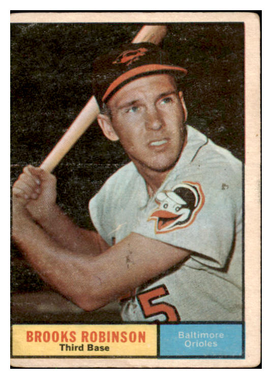 1961 Topps Baseball #010 Brooks Robinson Orioles Good 460726