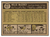 1961 Topps Baseball #517 Willie McCovey Giants Good 460728