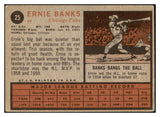 1962 Topps Baseball #025 Ernie Banks Cubs VG 460755