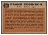 1962 Topps Baseball #396 Frank Robinson A.S. Reds VG 460757
