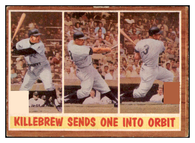 1962 Topps Baseball #316 Harmon Killebrew IA Twins VG-EX 460759