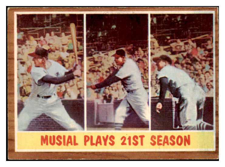 1962 Topps Baseball #317 Stan Musial IA Cardinals VG-EX 460760