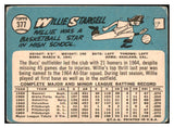 1965 Topps Baseball #377 Willie Stargell Pirates VG 460779