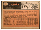 1966 Topps Baseball #125 Lou Brock Cardinals VG 460787