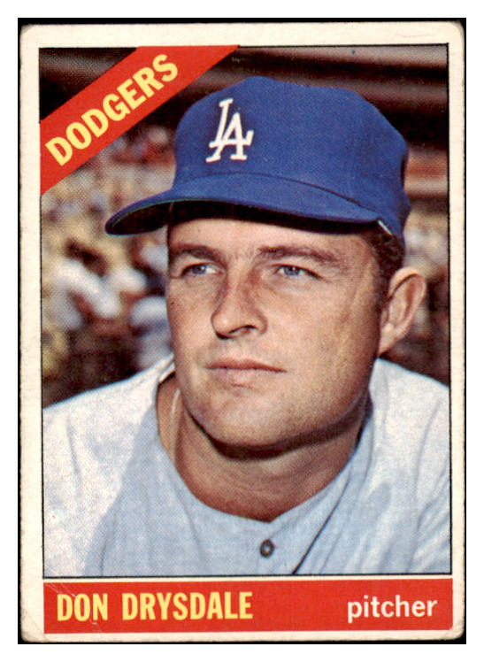1966 Topps Baseball #430 Don Drysdale Dodgers VG 460791