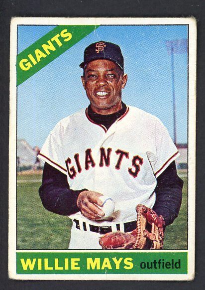 1966 Topps Baseball #001 Willie Mays Giants Good 460797