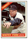 1966 Topps Baseball #160 Whitey Ford Yankees EX 460801