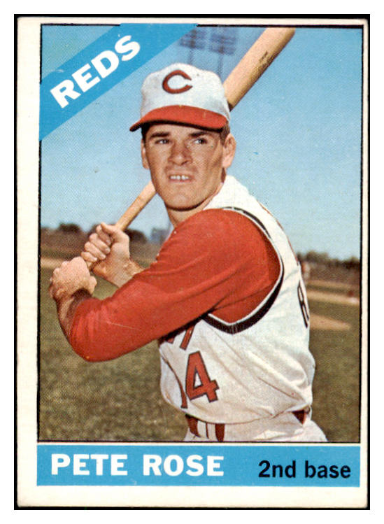 1966 Topps Baseball #030 Pete Rose Reds EX 460803