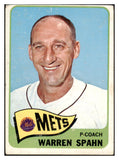 1965 Topps Baseball #205 Warren Spahn Mets VG 460811