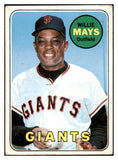 1969 Topps Baseball #190 Willie Mays Giants VG 460822