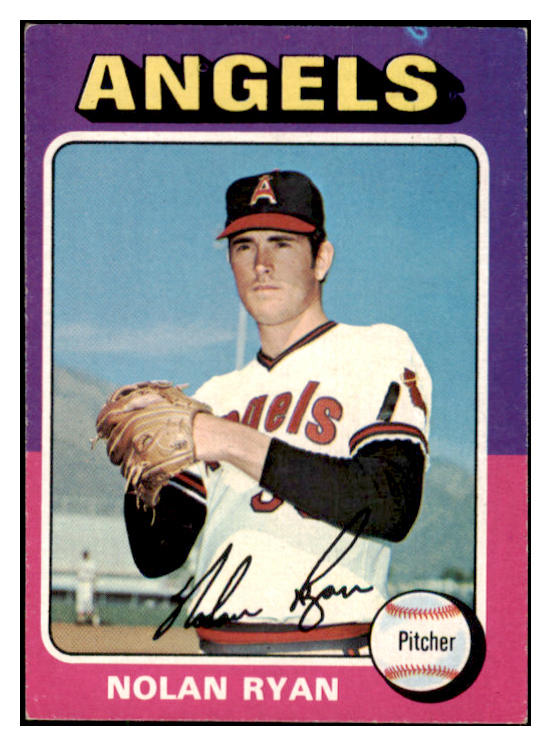 1975 Topps Baseball #500 Nolan Ryan Angels EX-MT 460825